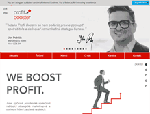 Tablet Screenshot of profitbooster.cz